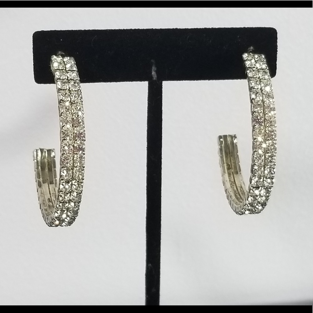 Rhinestone earrings